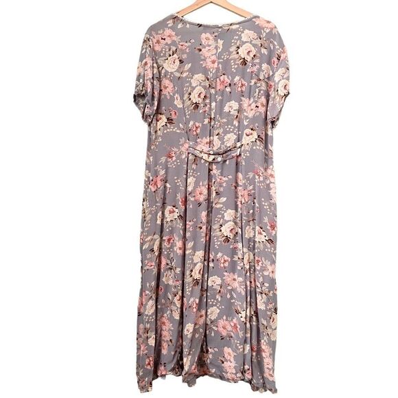 Vintage J.G. Hook Floral Maxi Dress in Size Large Petite - Picture 4 of 10